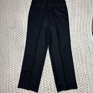 Valentino Garavani VTG Dress Pants‎ Black Straight Leg Flat Front Mens W34x31